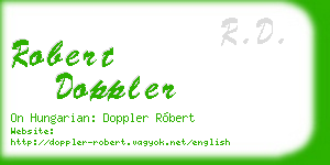 robert doppler business card